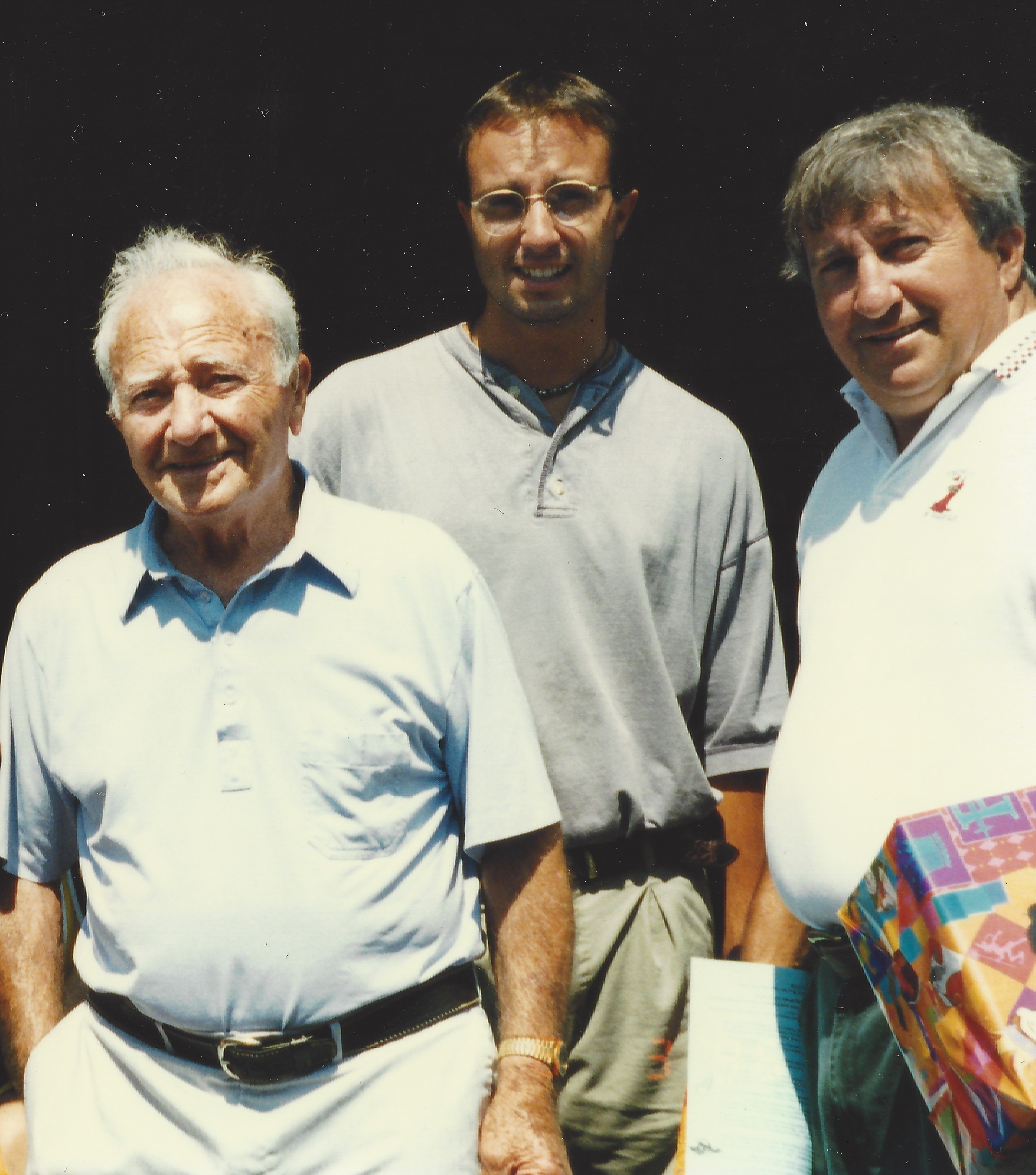 My grandfather, me, and my father, standing together